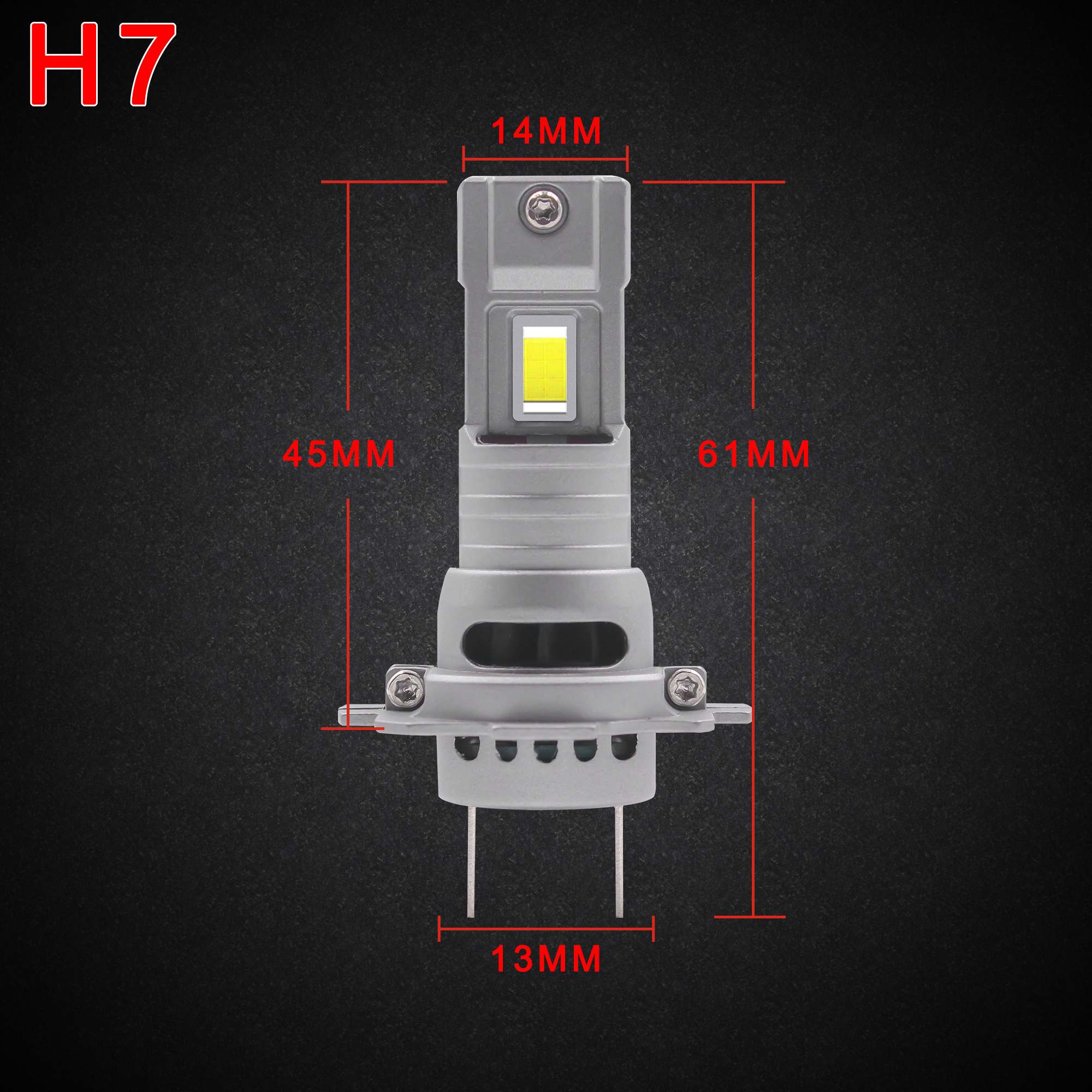 OEM Custom Logo M2P H7 Car Led Headlight High Power 60W H7 H8 H11 9005 Led Light Bulbs 6500lm 13v H7 Led fog Lamp for bmw Canbus