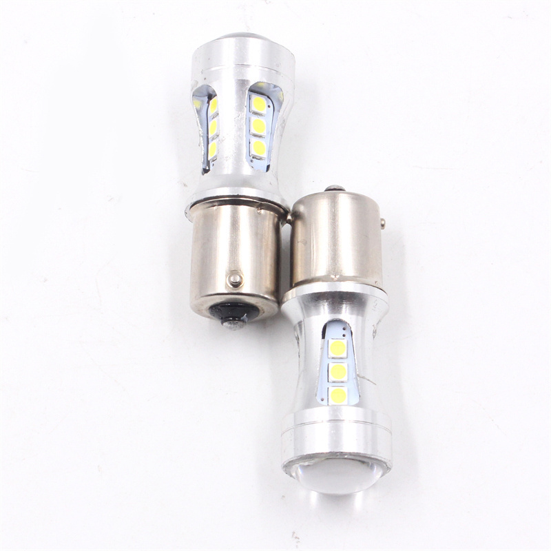 Car Bulbs LED 1156 Ba15s 7440 7443 1157 3157 YH 18SMD 3030 Canbus White Red Yellow 1156 Turn Signal Lamp Brake LED Light H4