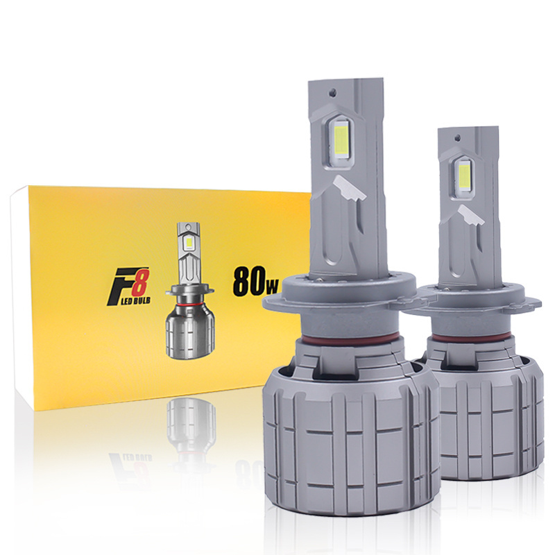 160W F8 Car Bulb 12V LED Light H4 Headlights CSP Chips Canbus 7035 H9 H4 H7 H11 Led H1 Car Bulbs 9006 9005 24000lm 160W Headlamp