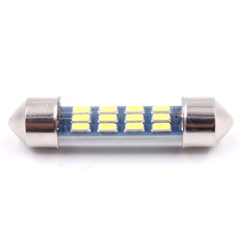 W5W White Car Bulbs 28mm 31mm 36mm 39mm 41mm 3030 12SMD Canbus Interior Car LED Festoon Lighting Light Lamp C5W