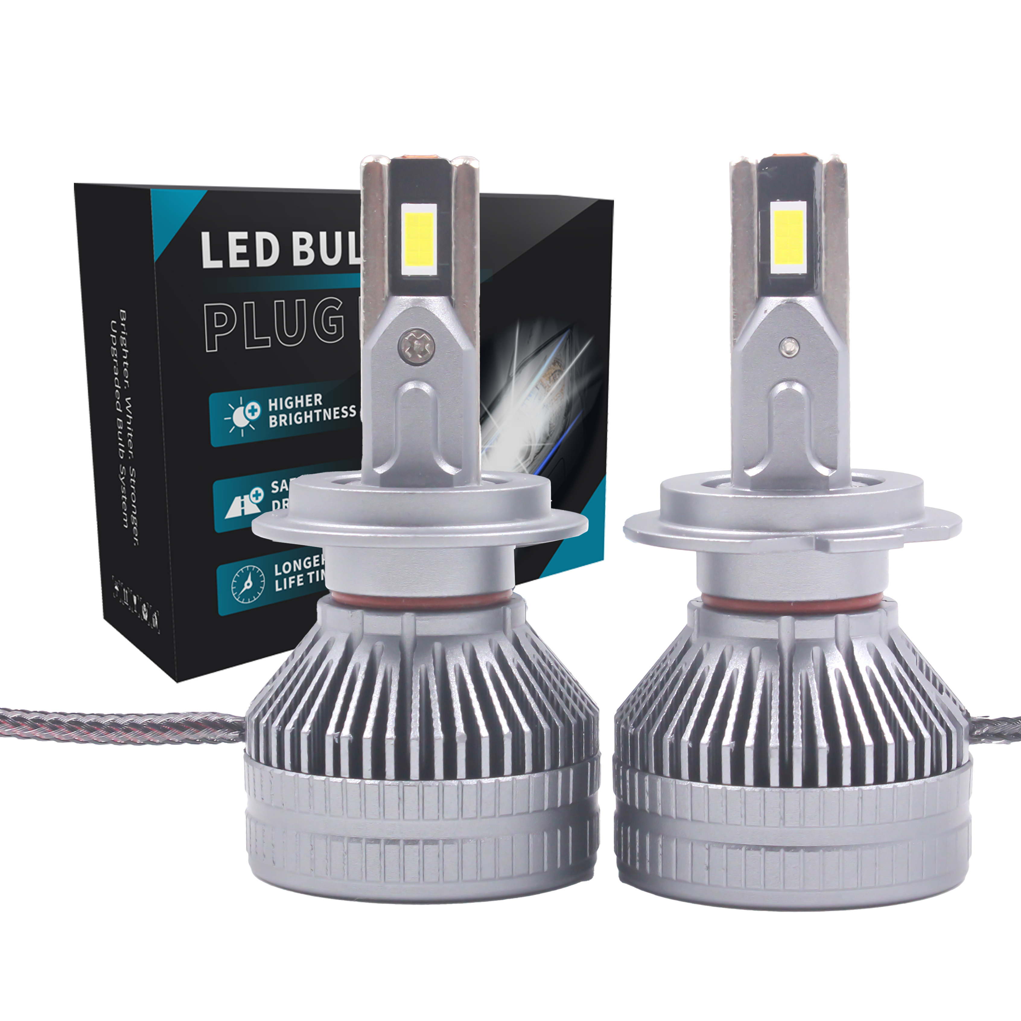 X7 100W Auto Canbus 8000 Lumen Car Led Lamp H7 13V LED Bulb LED Light H4 9005 9006 Fog Light H1 H11 Headlight Aluminum Guangdong