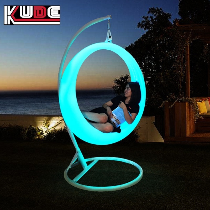 16 rgb color changing by remote control led swing chair outdoor led chair outdoor Swing led furniture for kids