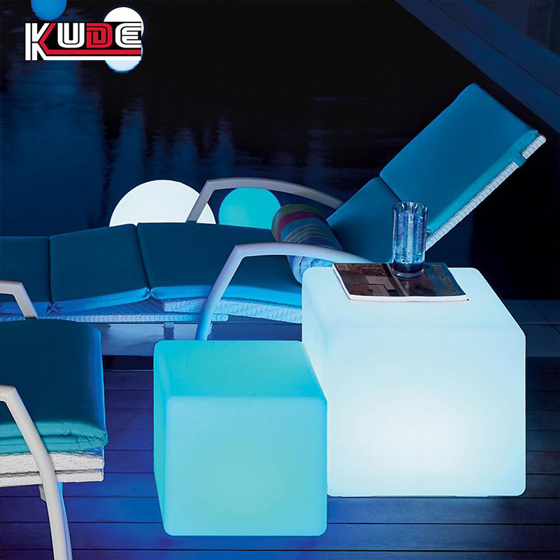 30 cm led cube stool led furniture waterproof led cube chair Led light cube