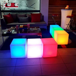 30 cm led cube stool led furniture waterproof led cube chair Led light cube