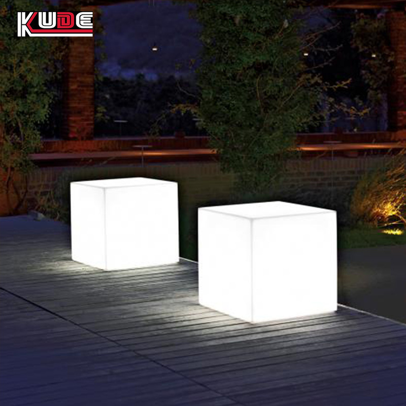 30 cm led cube stool led furniture waterproof led cube chair Led light cube