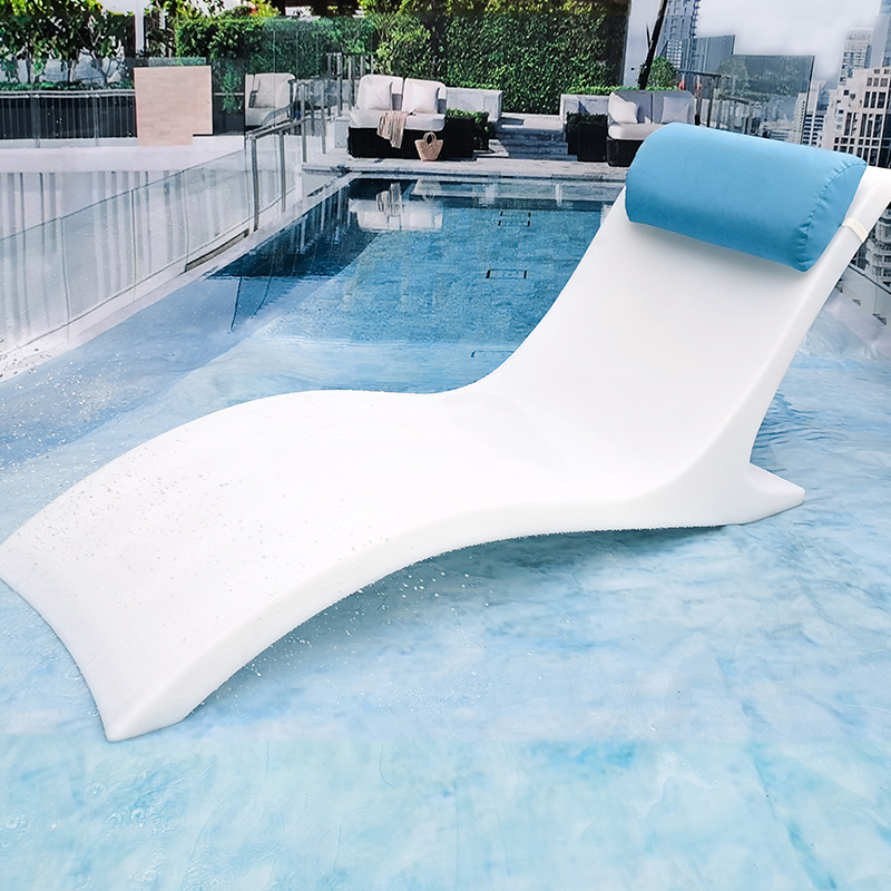 PE Plastic Outdoor furniture double sunbed lounger chaise lounge chair for swimming pool lounge chair Pool Chairs sun lounge