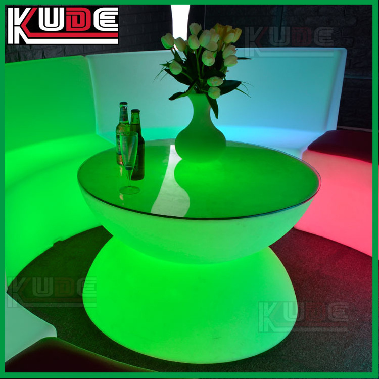 Battery Operated glowing bar table Rechargeable Waterproof  table Led furniture