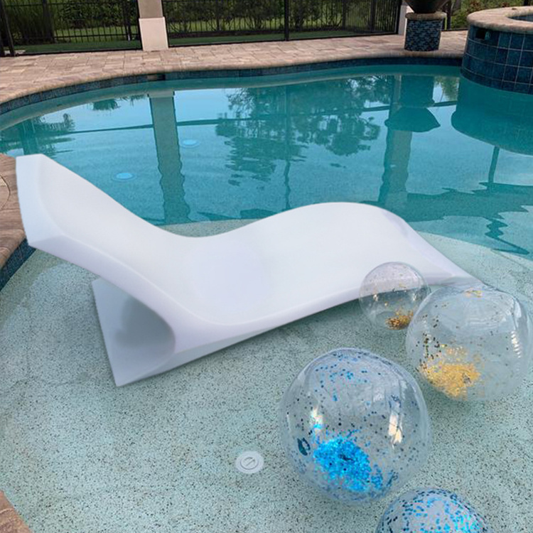 Tanning ledge in-pool chaise lounge chair outdoor ledge sun lounger