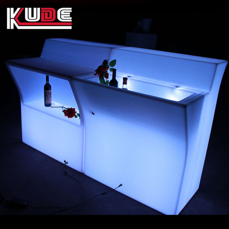 Portable LED Bar Counter Glowing Dininng Night Club Reception Waterproof LED Bar Table