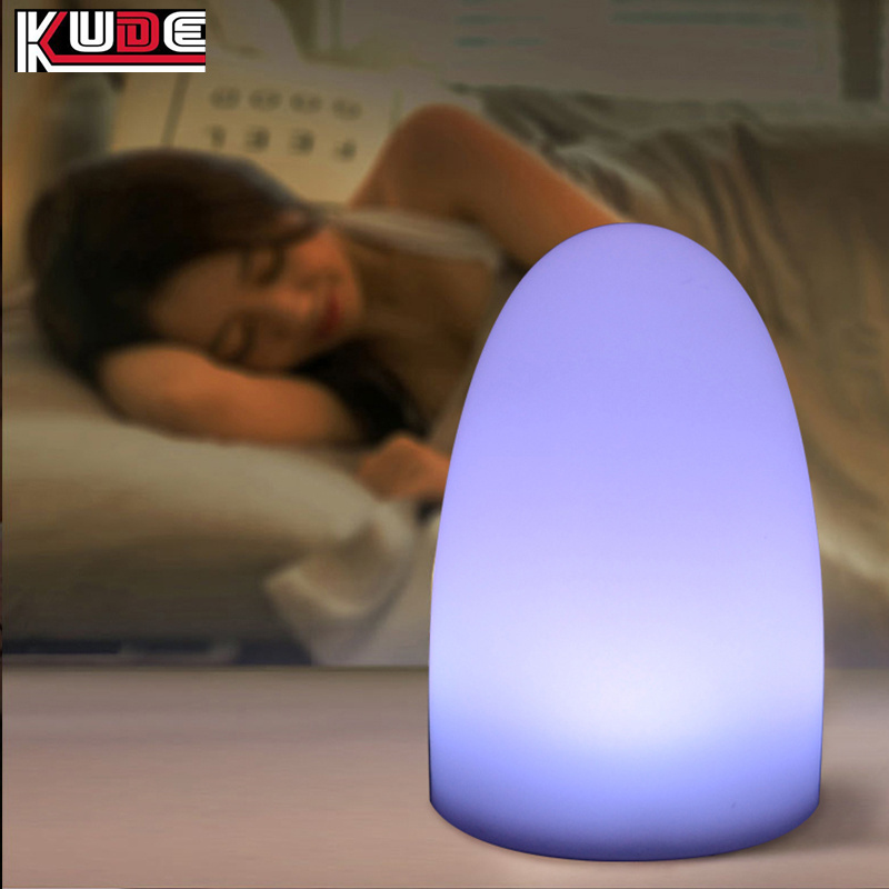 Remote Control Dimmable Bedside LED Light Battery Operated RGB LED Table Lamp