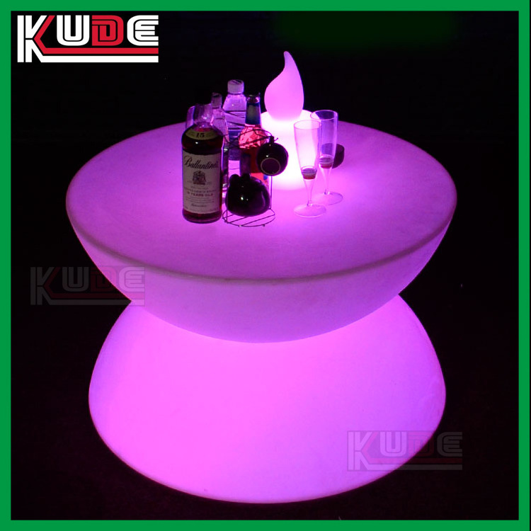 Battery Operated glowing bar table Rechargeable Waterproof  table Led furniture