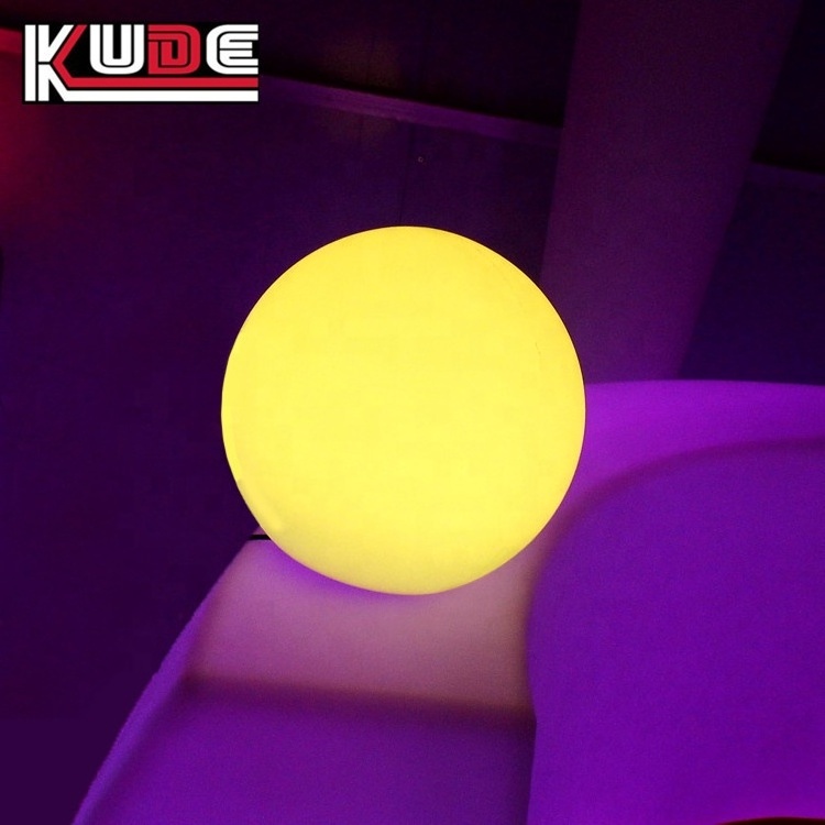 16 colors change night light table lamp led ball light for hotel bedroom