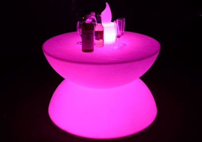 Battery Operated glowing bar table Rechargeable Waterproof  table Led furniture