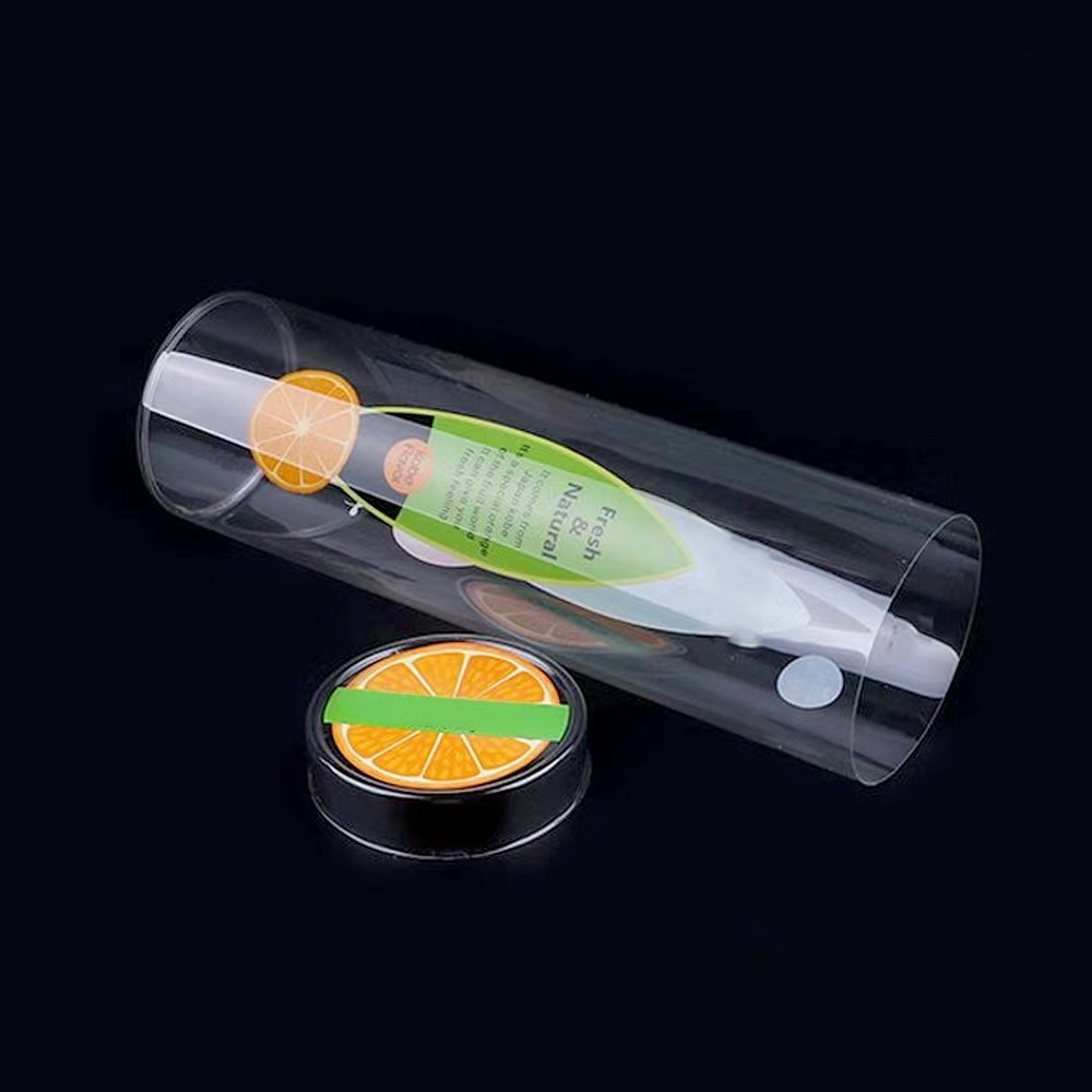 pvc plastic round box with transparent printed packaging  cylinder