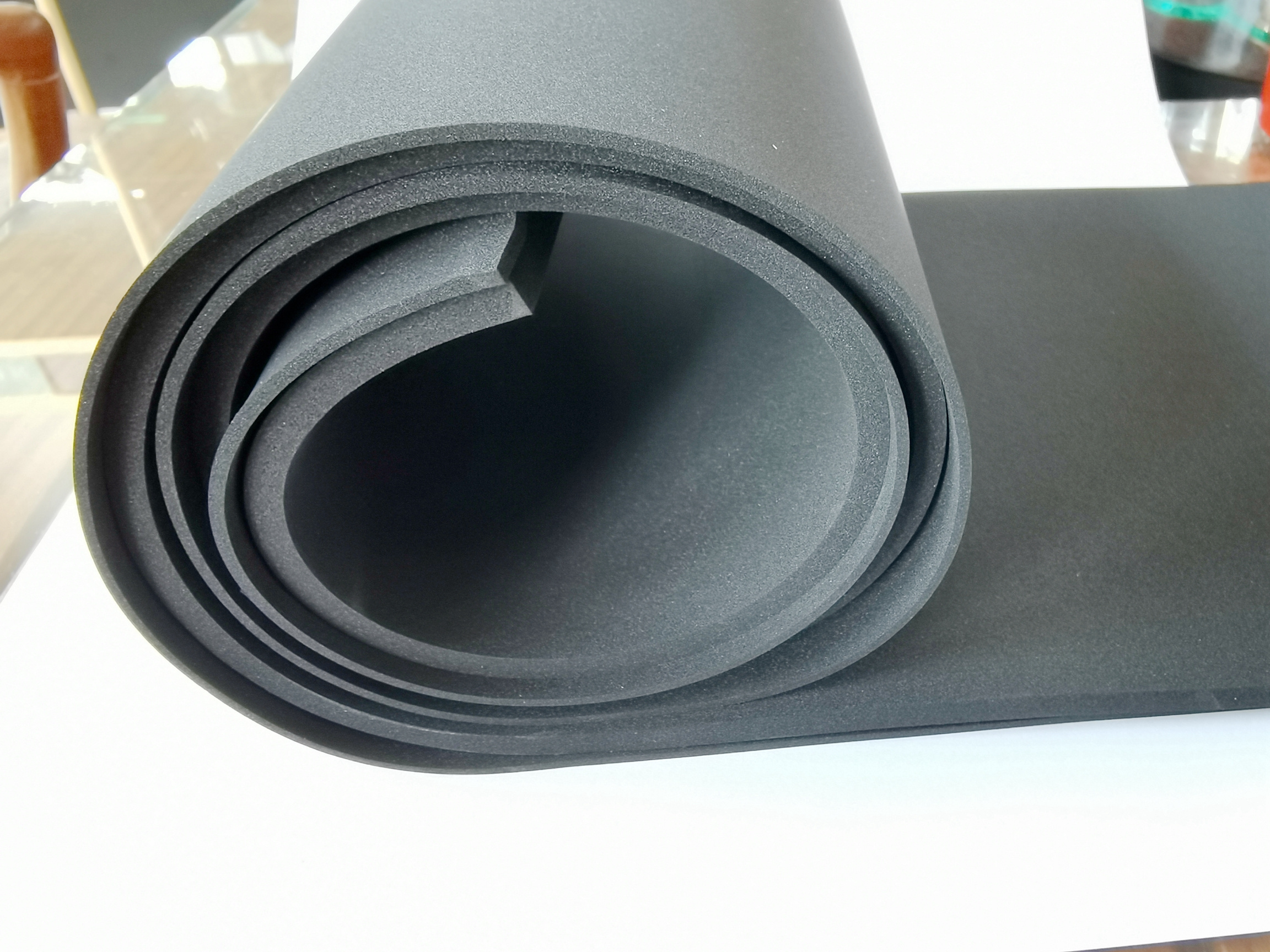 Building material thermal insulating foam Cushion pad EPDM NBR CR rubber foam sheet roll