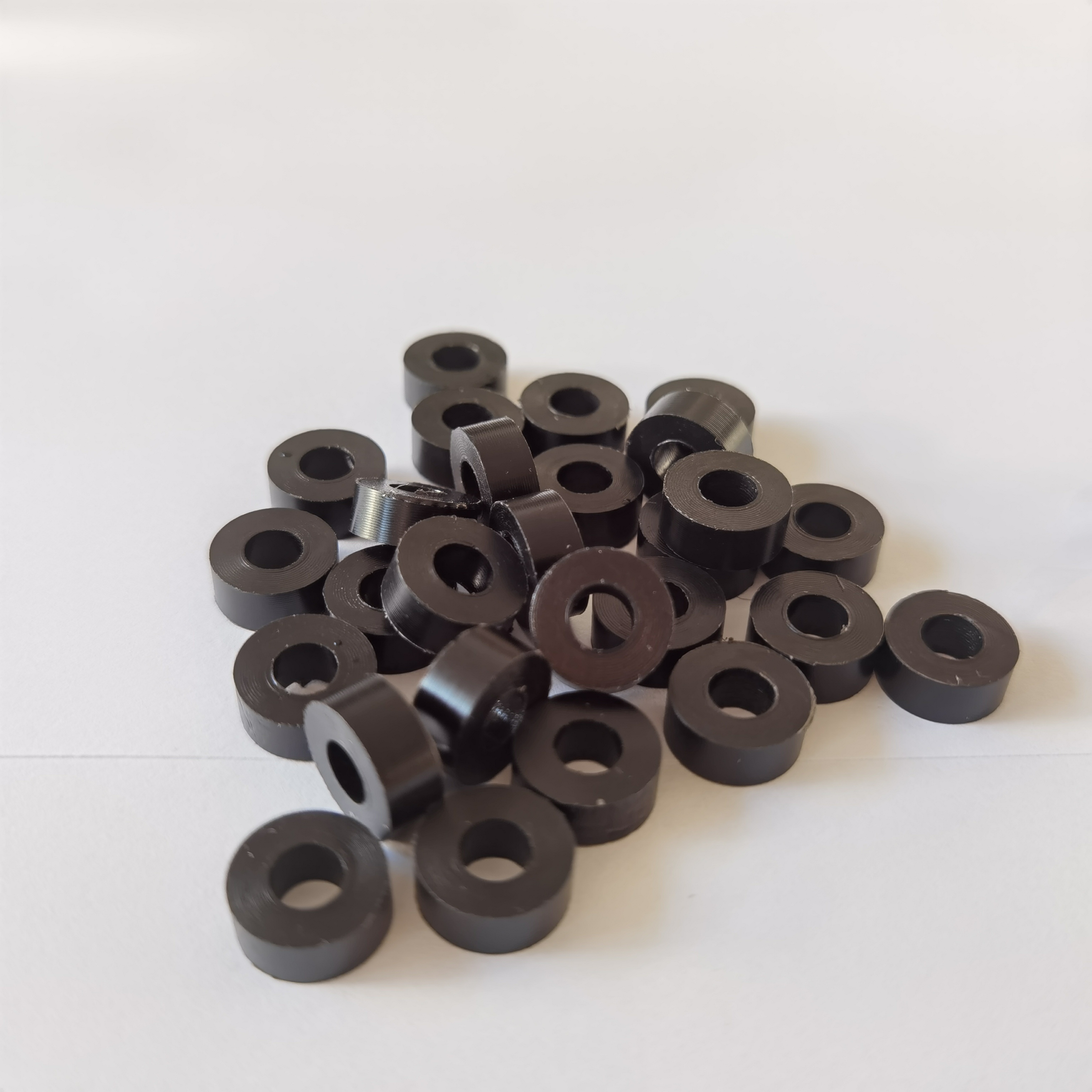 12*5.5*5 mm Black POM spacers Delrin Round nylon plastic flat washers