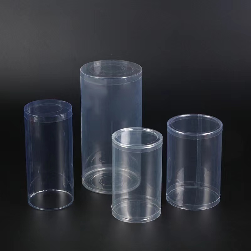 pvc plastic round box with transparent printed packaging  cylinder