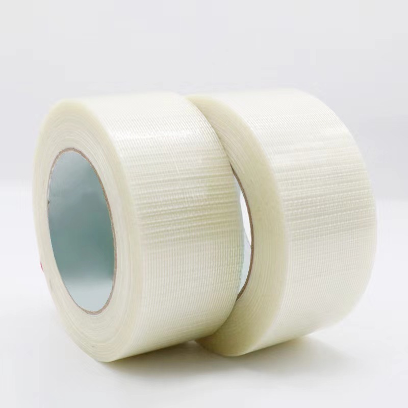 Hot melt glue Glass Fiber Self Adhesive Weave Cross Filament Tape