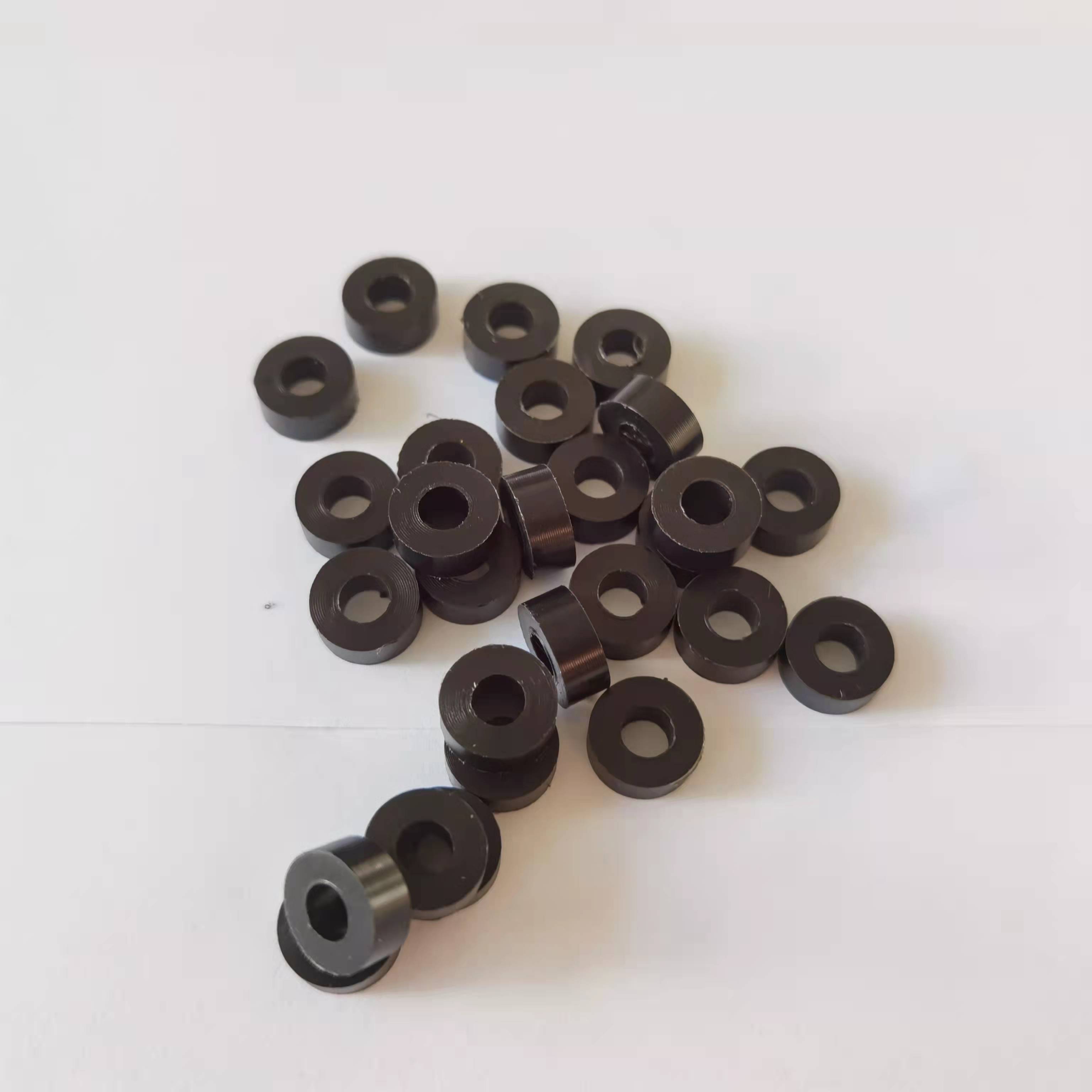 12*5.5*5 mm Black POM spacers Delrin Round nylon plastic flat washers