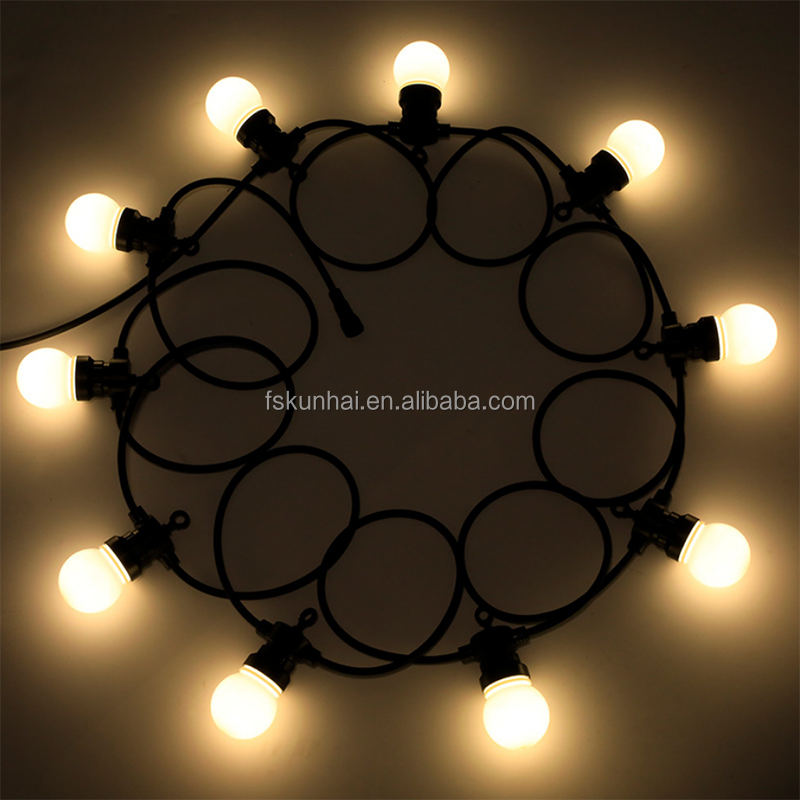 G45 G50 IP65 Outdoor Patio Ambiance decorative spherical string lamp RGB Atmosphere decorative lamp string KH-AD-G45/50