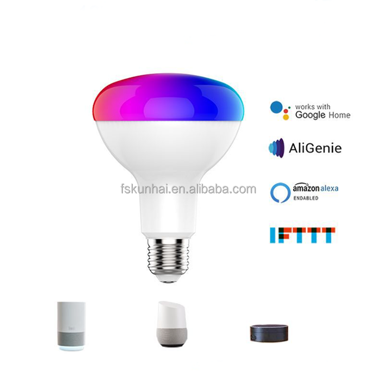 BR30 WIFI Smart Home Lighting Dimmable RGBW RGB+CCT Led Bulb KH-WIFI-BR30