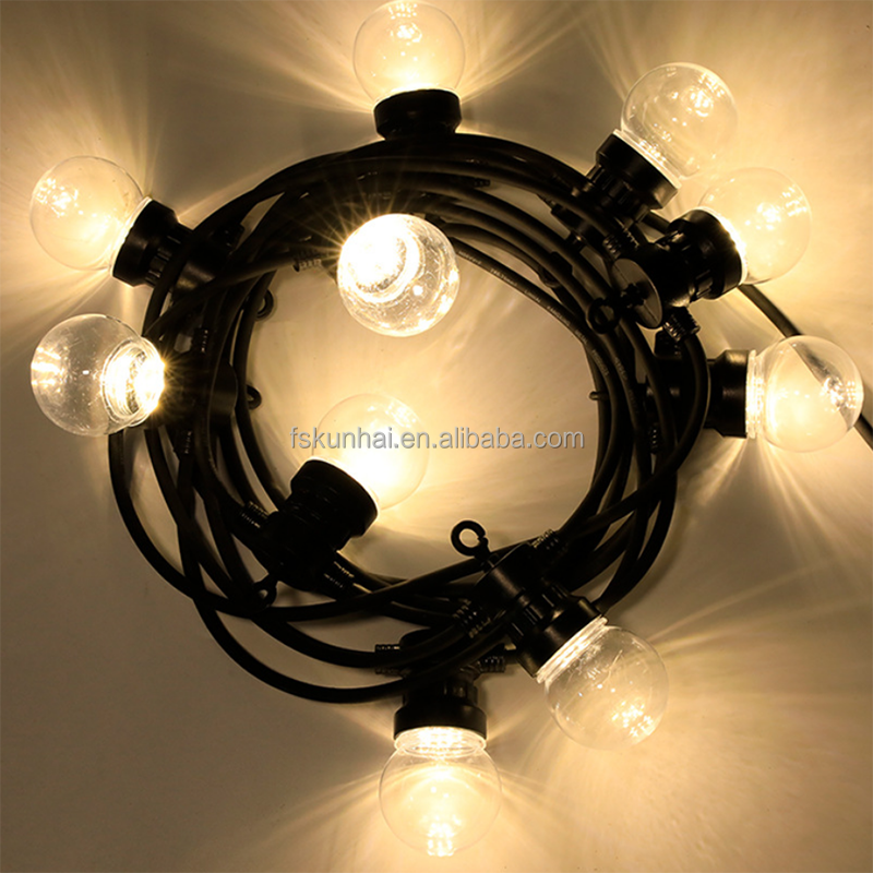 G45 G50 IP65 Outdoor Patio Ambiance decorative spherical string lamp RGB Atmosphere decorative lamp string KH-AD-G45/50