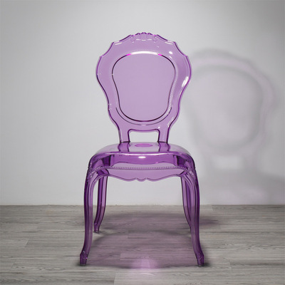 latest luxury PC wholesale transparent ghost chair,acrylic black chair and table,bride and groom stack-able plastic chairs