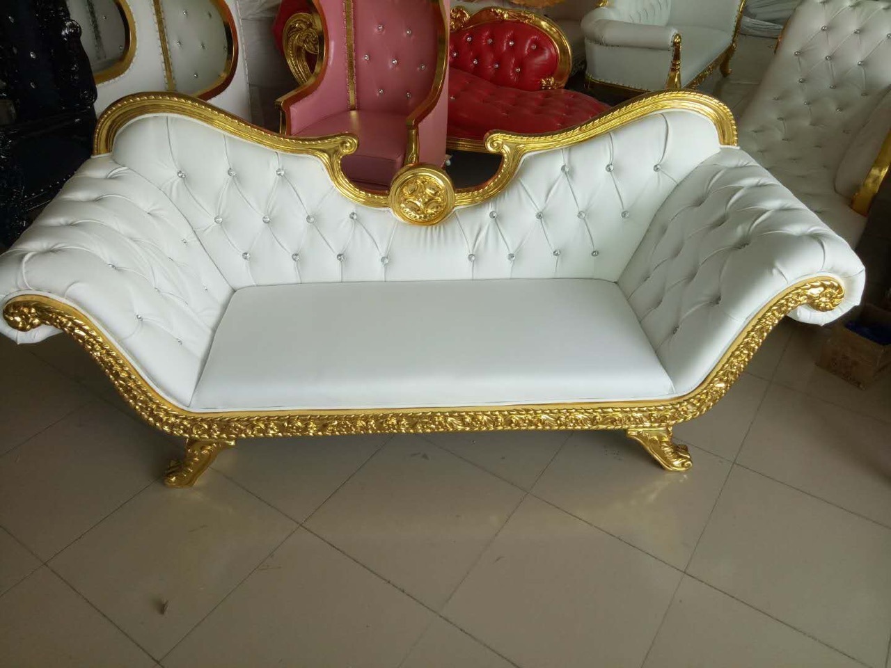 wedding suppliers double loveseat for bride and groom, TRONE chair gold sliver wedding king and queen chairs for sale