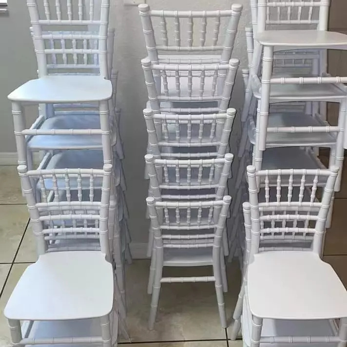 colorful Cheap hotel furniture party event dining room stackable pp plastic chiavari chair ghost Tiffany kid chair for child