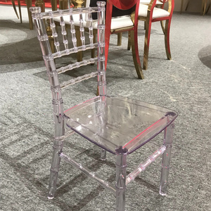 Wholesale event rental baby kids clear acrylic transparent chiavari chairs children plastic clear kids tiffany chair party