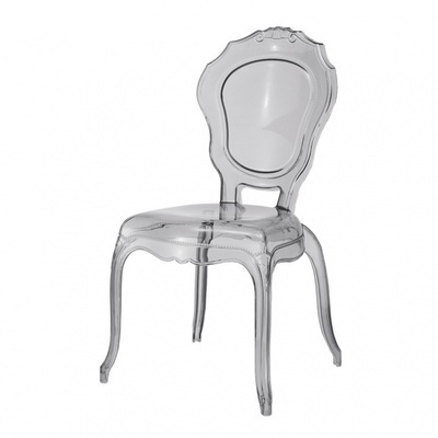 latest luxury PC wholesale transparent ghost chair,acrylic black chair and table,bride and groom stack-able plastic chairs