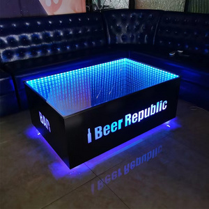 Cool bar furniture/ nightclub/ KTV/ night club/led cube table hookah lounge furniture sofa set center pieces table