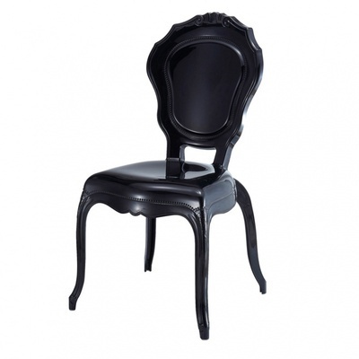 latest luxury PC wholesale transparent ghost chair,acrylic black chair and table,bride and groom stack-able plastic chairs