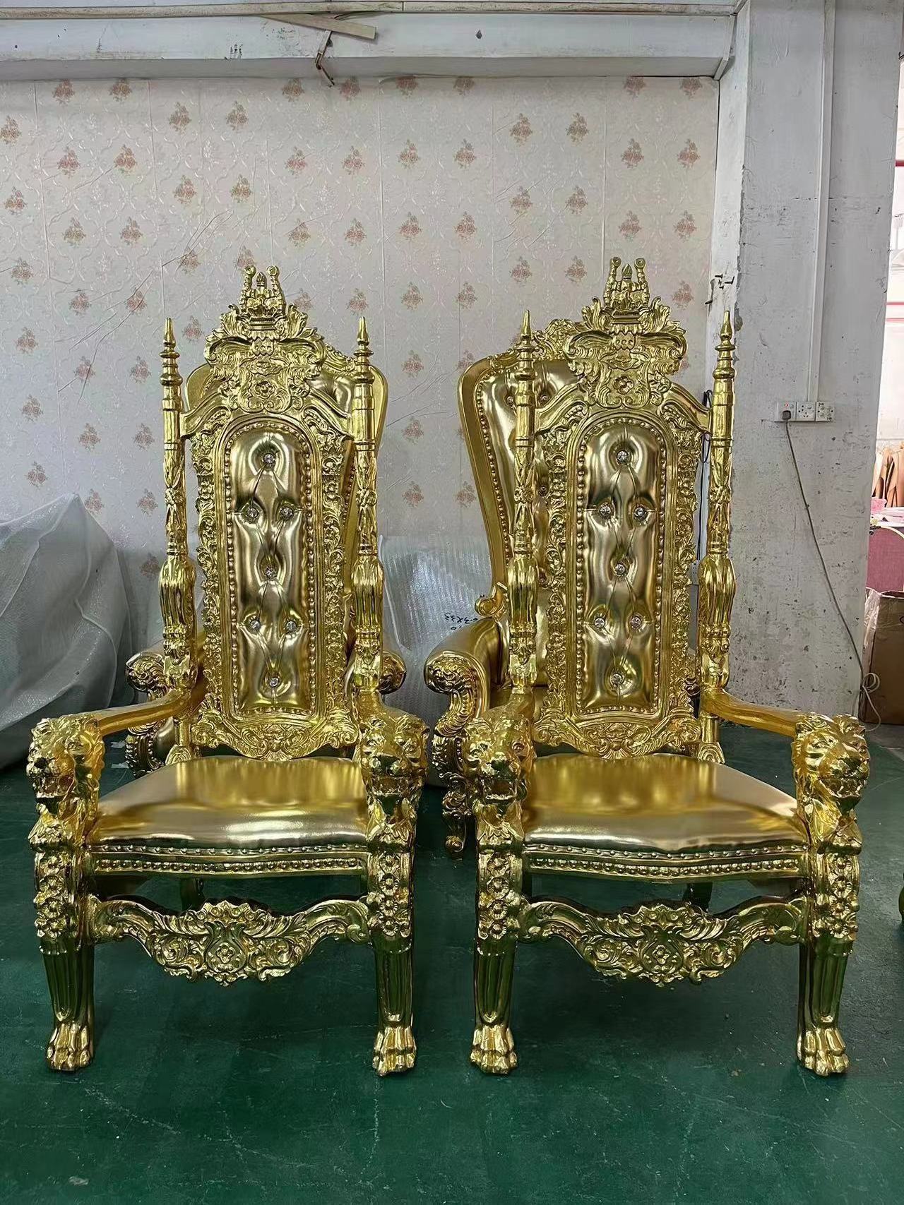 king & large wedding elegant throne chairs king in south Africa black throne chair