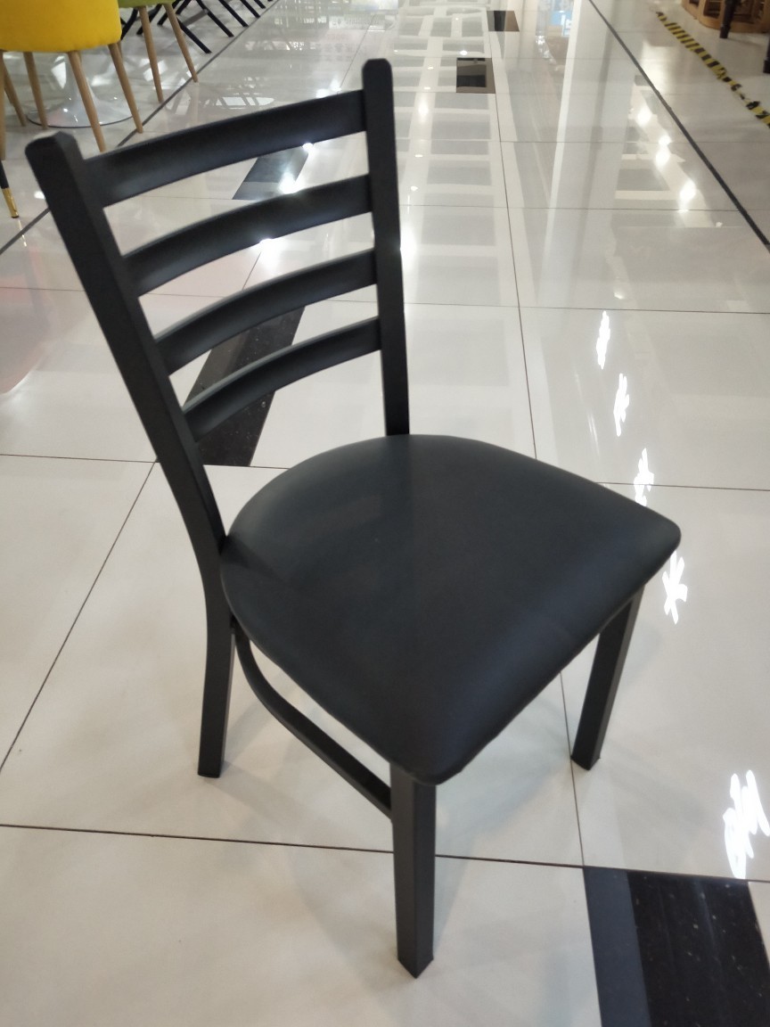 Industrial Metal Restaurant Stackable Metal Accent Legs Interior restaurant Chairs outdoor Dining Chairs metal cafe chair