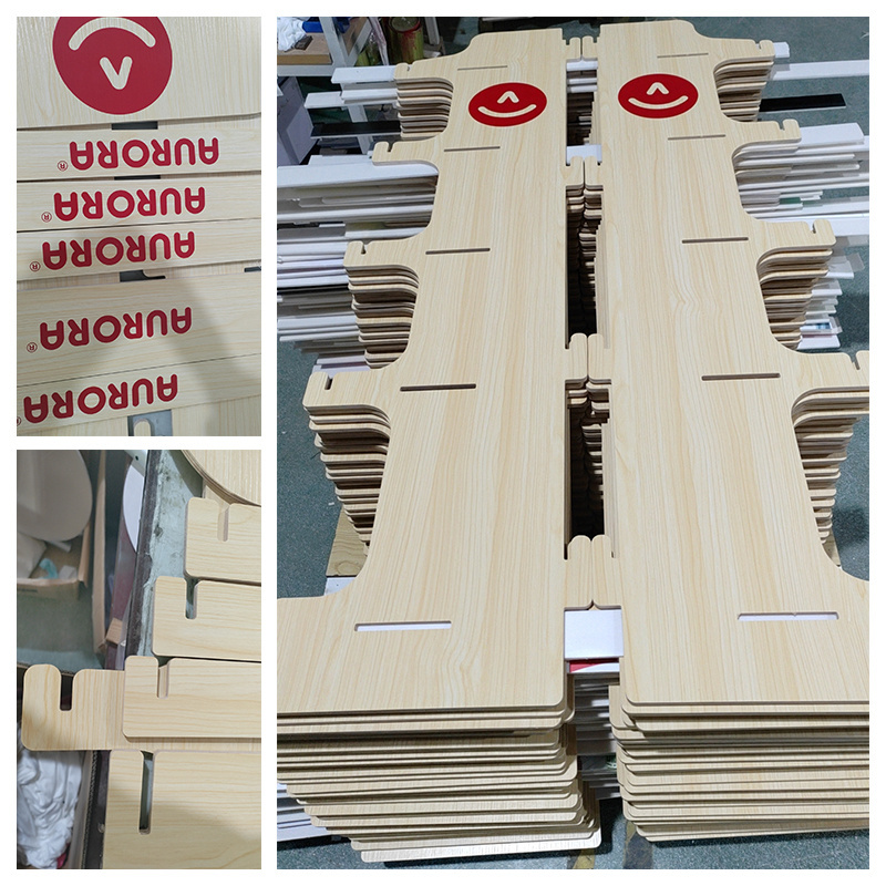 Wholesale Customized Wood Display Stand Wood with Shelves Easy to Assembly Doll Display Stand