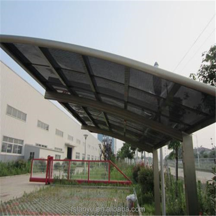 polycarbonate canopy solar panel carport plastic car shed