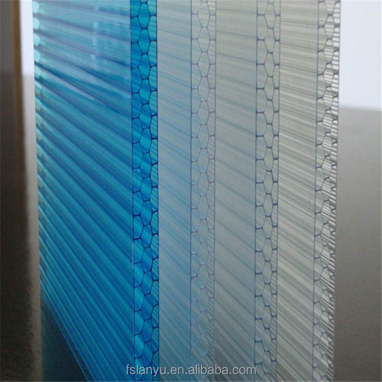 anti-aging Polycarbonate fiberglass honeycomb sandwich panel