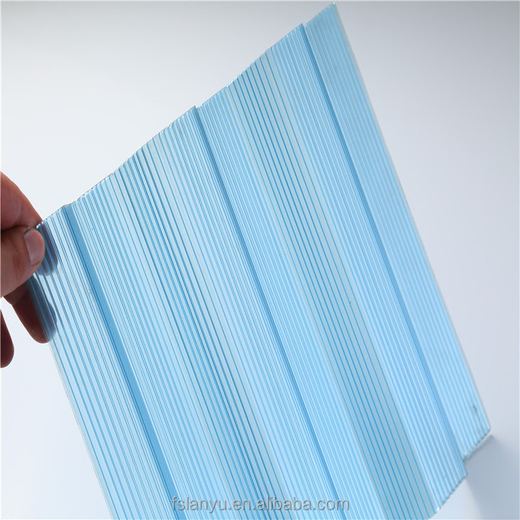 roofing material 1mm fireproof uv treated polycarbonate corrugated sheet