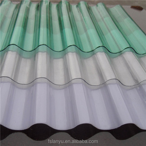 roofing material 1mm fireproof uv treated polycarbonate corrugated sheet