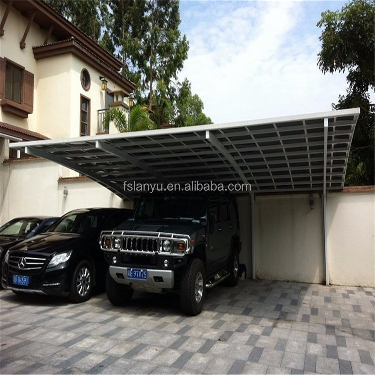 plastic uv coating portable polycarbonate car parking shed