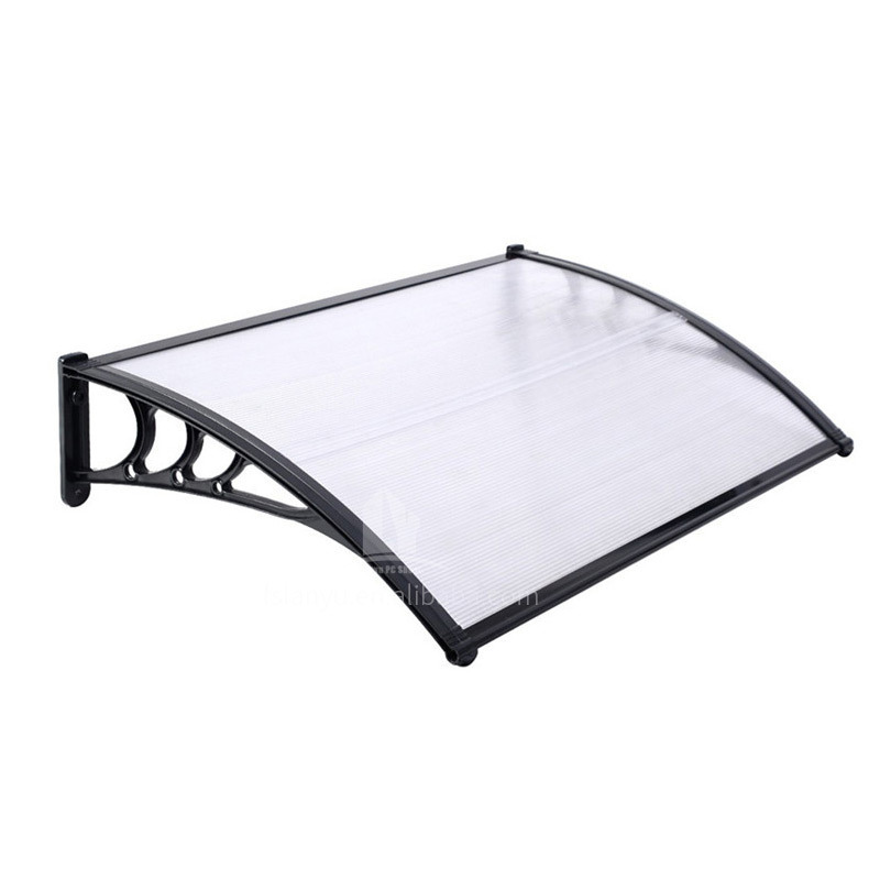 PC plastic raw material polycarbonate window canopy designs rain shelter door canopy and window awning