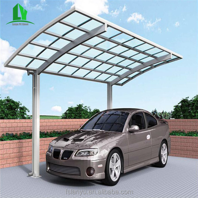 polycarbonate canopy solar panel carport plastic car shed