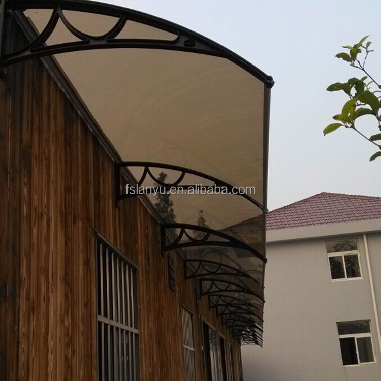 Lanyu virgin plastic raw material polycarbonate window canopy designs