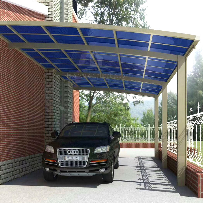 Car Port Parking Aluminum Metal Pergola Solid Garages, Canopies & Carports Polycarbonate Carport