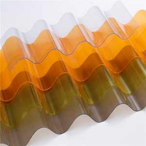 Factory price polycarbonate corrugated frosted sheet corrug roof PC sheet