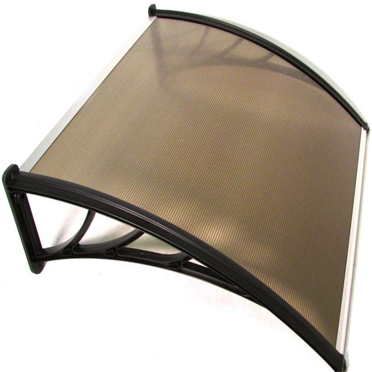 strong aluminium canopy covered metal gazebo with solid polycarbonate sheet