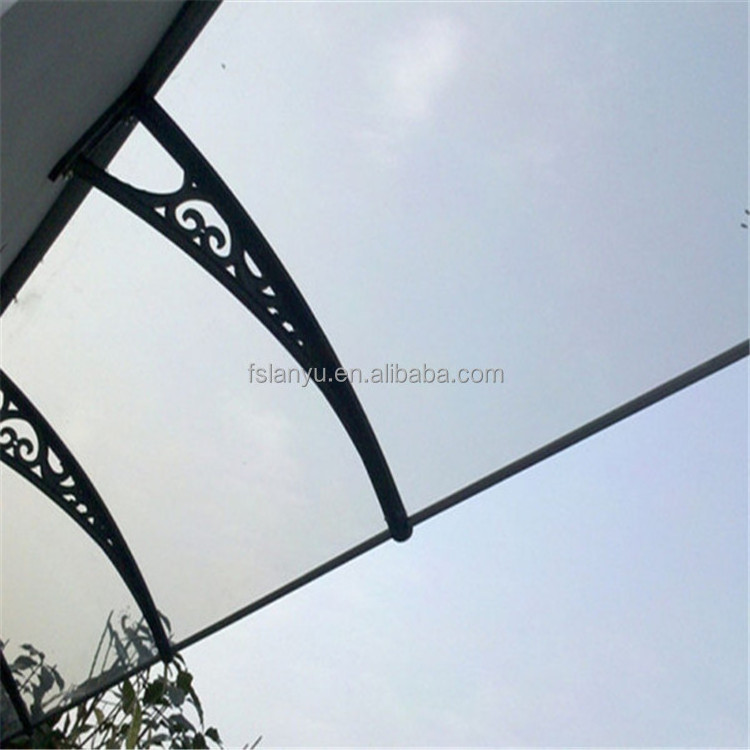 Modern polycarbonate waterproof diy metal door canopy