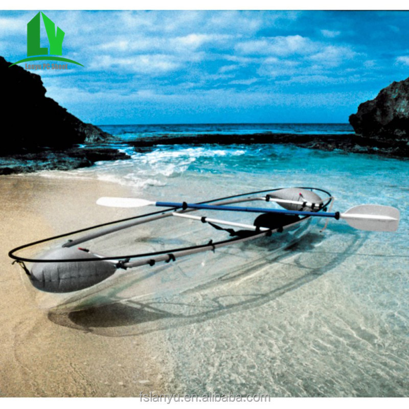 clear bottom paddle board 3 person sit on top kayak