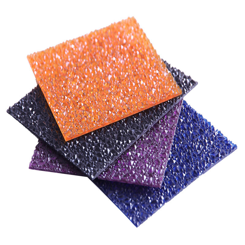 wholesale raw material cheap colored polycarbonate solid embossed sheet